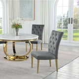 Modern Design Upholstered Dining Chair (Set of 2)