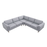 Amber - Corner Sectional Sofa - Light Gray