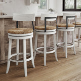 Stool With Natural Seagrass Seat