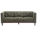 Upholstered Sofa Modern 3 Seater Sofa Couch With Tufted Design For Living Room