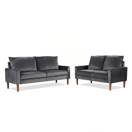 Upholstered Loveseat Sofa, 2 Seater Couch For Living Room Apartment