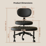 Ergonomic Cross Legged Office Chair With Back Support