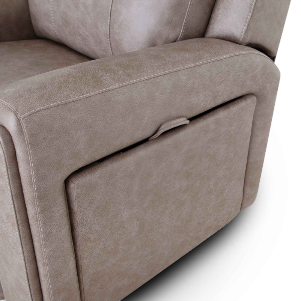 FRANK ARGENT GRAY FABRIC RECLINER - FRANK 4730 3429-22 ARGENT GRAY FABRIC RECLINER