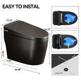 Smart Bidet Toilet With Auto Open / Close Seat