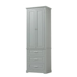 Tall Storage Cabinet With 3 Drawers For Bathroom