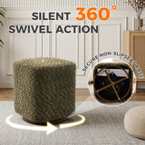 Upholstered 360° Swivel Vanity Stool
