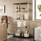 Display Cabinet With Shelf Double Doors And Lock