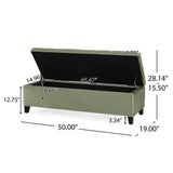 Wendover - Elegant Tufted Storage Bench With Lift-Up Top And Birch Wood Legs