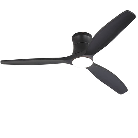 52" Ceiling Fan With Light, Dimmable DC Reversible Motor, 3 Blades