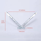 Galvanized V-Bracket For Razor Wire Extension Fence Support 1 Pair - Silver