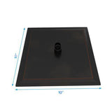 10" Square Rainfall Shower Head With Silicone Nozzle - Oil-Rubbed Bronze