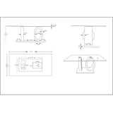 Tracker - Coffee Table - Brown / White