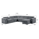 Harvey - Power Recliner Sleeper Sectional