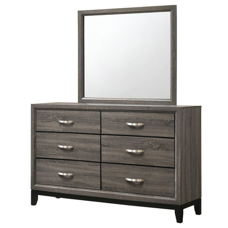 Cabrillo - 6 Drawer Dresser With Mirror - Gray