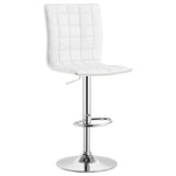 Ashbury - Upholstered Adjustable Bar Stool (Set of 2) - White