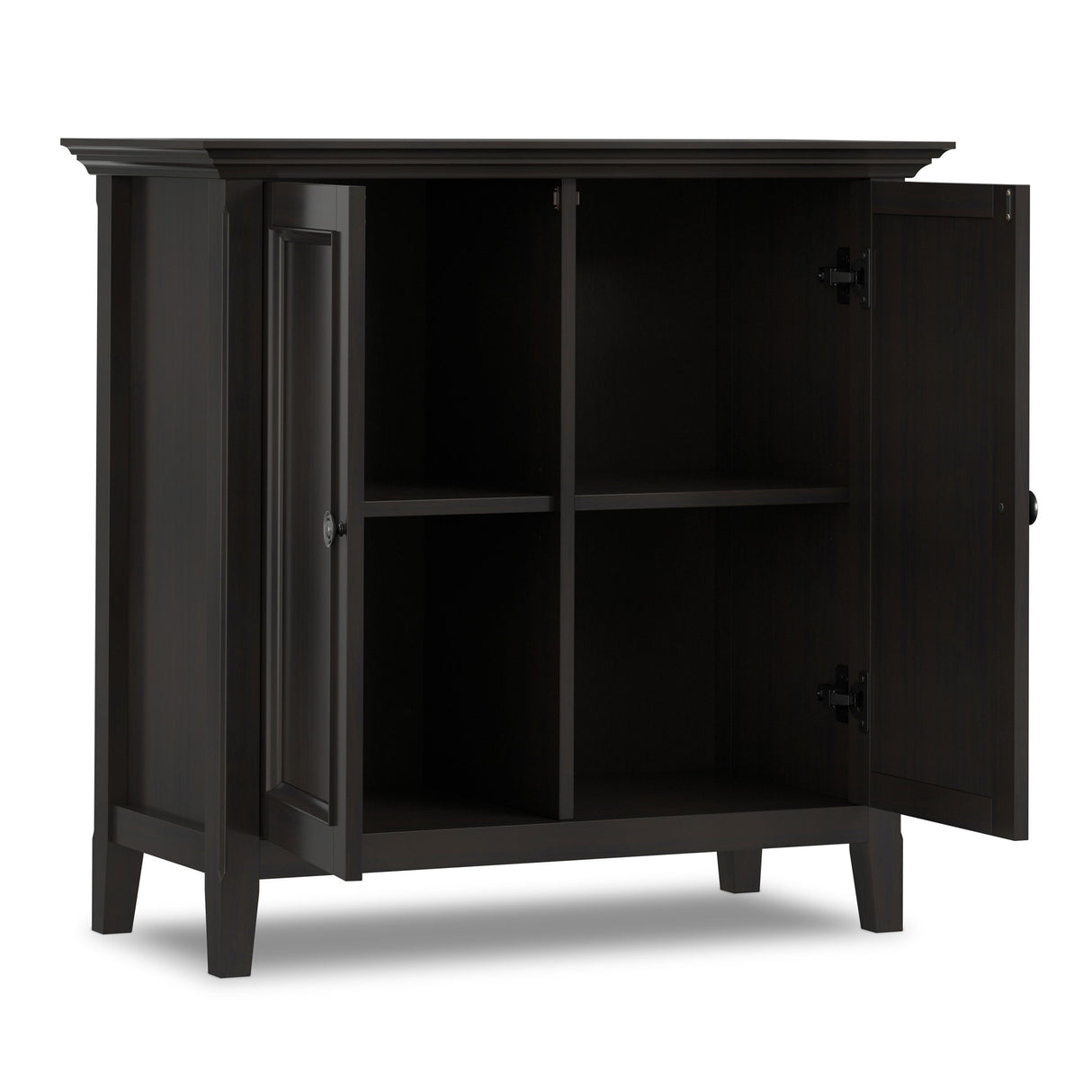 Amherst - 2 Door Storage Cabinet & Adjustable Shelving - Brown