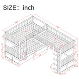 Bunk Bed With Loft And 2 Drawers