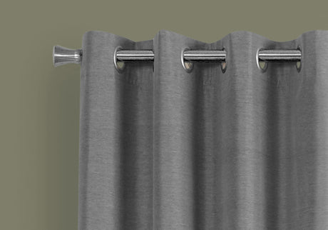 2 Pieces Set, Curtain Panel, Room Darkening, Grommet, Contemporary & Modern
