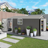 Outdoor Storage Shed With Lockable Doors