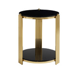 Round Table With Double Layer Storage