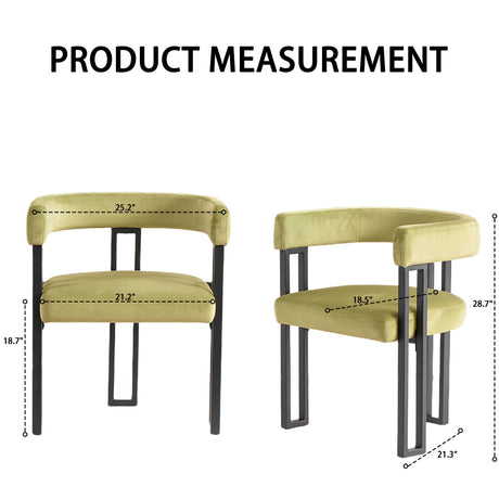 Cushioned Accent Armchairs (Set of 2)