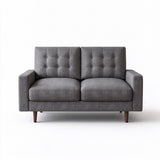 Loveseat Sofa, Tufted Back Upholstered 2 Seat Couch