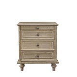Farmhouse Nightstand With 4 Drawers