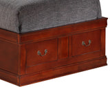 Traditional Style Bookcase Storage Bed