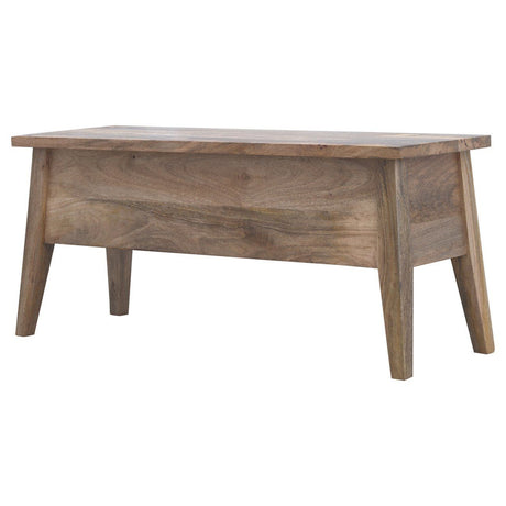 Lid Up Storage Bench - Oak