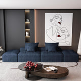 Modern Oversized Diy Combination Modular Sectional Sofa & Pillows