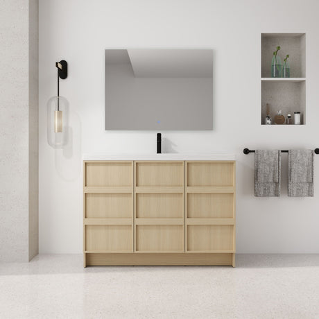 Freestanding Bathroom Vanity With Sink & 2 Soft Close Cabinet Doors