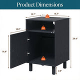 Nightstand With Charging Station & Storage