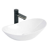 Oval Vessel Bathroom Sink Bowl - White