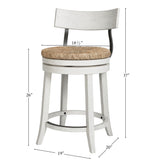 Stool With Natural Seagrass Seat