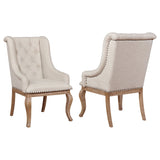 Fremont - Upholstered Dining With Button Tufted (Set of 2) - Brown