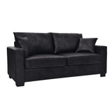 2 Seater Sofa, 2 Throw Pillows For Living Room