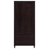 Nestor - 2 Drawer Tall Accent Cabinet With 2 Doors - Rustic
