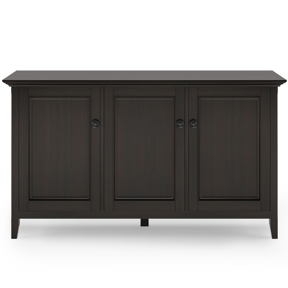 Amherst - Wide 3 Door Storage Cabinet - Hickory Brown