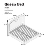 California King Size Bed With Nailhead Trim And Cut Out - Black