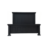 Z Castle Black King Panel Bed - CASTLEKH+CASTLEF+CASTLER