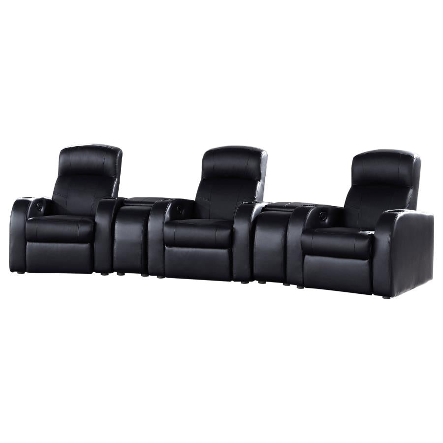 Cyrus 5-piece Upholstered Home Theater Seating - 600001-S3A