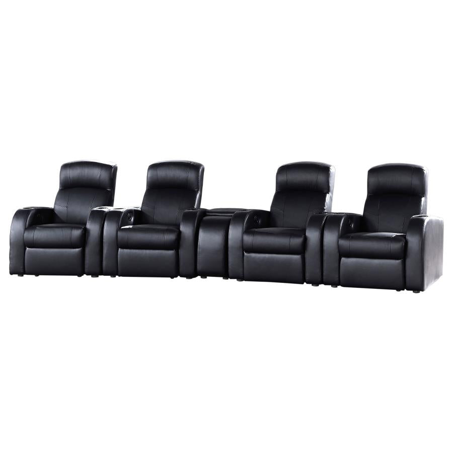 Cyrus 5-piece Upholstered Home Theater Seating - 600001-S4B