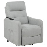Dayes Upholstered Power Lift Recliner Chair Light Grey - 600130P