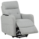 Dayes Upholstered Power Lift Recliner Chair Light Grey - 600130P