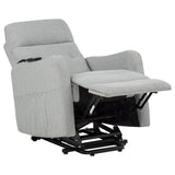 Dayes Upholstered Power Lift Recliner Chair Light Grey - 600130P