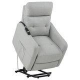 Dayes Upholstered Power Lift Recliner Chair Light Grey - 600130P