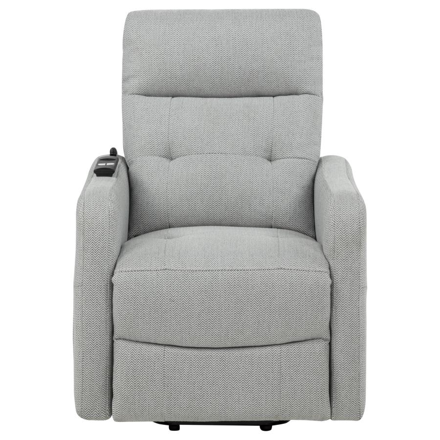 Dayes Upholstered Power Lift Recliner Chair Light Grey - 600130P