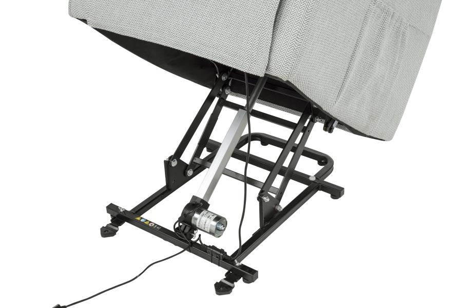 Dayes Upholstered Power Lift Recliner Chair Light Grey - 600130P