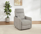 Dayes Upholstered Power Lift Recliner Chair Taupe - 600131P