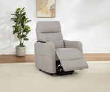Dayes Upholstered Power Lift Recliner Chair Taupe - 600131P